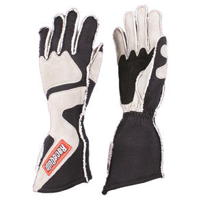 69.95 RaceQuip 359 Series Race Gloves 2 Layer Nomex Outseam [SFI 3.3/5] - Red/Black or Gray/Black - Redline360