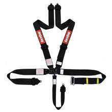 Load image into Gallery viewer, 189.95 RaceQuip Ratchet Lap Small Buckle Latch &amp; Link SFI 16.1 [5 Point Pull Down w/ Black Hardware] Harness Set - Black - Redline360 Alternate Image