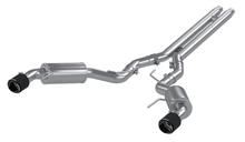 Load image into Gallery viewer, MBRP Exhaust Ford Mustang GT 5.0 Coupe S550 (15-17) Race or Street Catback - Street / T304 Stainless w/ Carbon Fiber Tips Alternate Image
