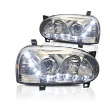 Load image into Gallery viewer, Winjet Projector Headlights VW Golf MK3 (1993-1998) w/ LED DRL Alternate Image