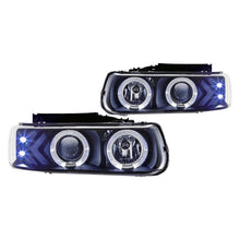 Load image into Gallery viewer, Winjet Projector Headlights Chevy Silverado (1999-2002) Halo LED with Black Housing - Default Title Alternate Image