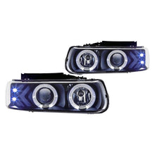 Load image into Gallery viewer, 90.19 Winjet Projector Headlights Chevy Suburban / Tahoe (2000-2006) Halo LED - Black or Chrome - Redline360 Alternate Image