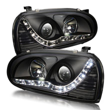 Load image into Gallery viewer, Winjet Projector Headlights VW Golf MK3 (93-98) w/ LED DRL Strip - Black or Chrome Housing Alternate Image