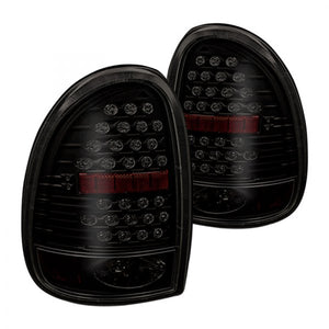 135.99 Winjet LED Tail Lights Dodge Caravan / Grand Caravan (96-00) Glossy Black / Clear or Black / Smoke - Redline360