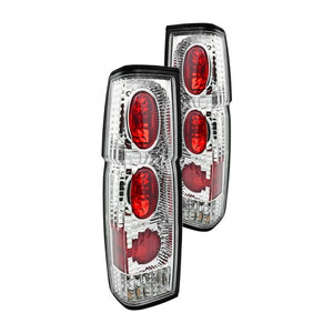 49.59 Winjet Altezza Tail Lights Nissan Hardbody Truck (1986-1997) Chrome/Clear or Black/Clear - Redline360