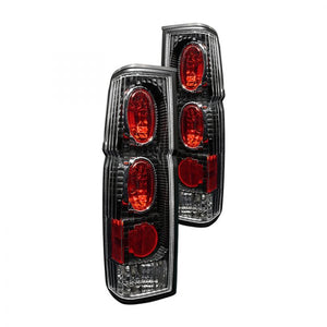 49.59 Winjet Altezza Tail Lights Nissan Hardbody Truck (1986-1997) Chrome/Clear or Black/Clear - Redline360