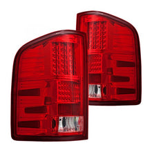 Load image into Gallery viewer, Winjet LED Tail Lights Chevy Silverado 1500 (07-13) 2500 &amp; 3500 (08-14) Smoke / Clear / Red Lens CTWJ-0067 - Chrome / Red Lens Alternate Image
