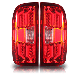 279.99 Winjet LED Tail Lights Chevy Silverado (2014-2017) Gloss Black / Red / Smoke - Redline360