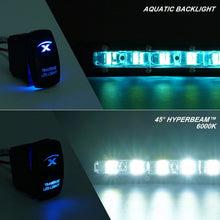 Load image into Gallery viewer, Xprite C6 Series Single Row LED Spot Light Bar with Blue Back Light - 80" 30W Alternate Image