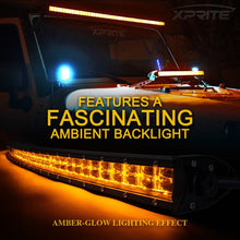 Load image into Gallery viewer, 107.99 Xprite Sunrise Series Dual Row Flood Beam LED Light Bar with Amber Backlight - Redline360 Alternate Image