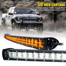 Load image into Gallery viewer, 107.99 Xprite Sunrise Series Dual Row Flood Beam LED Light Bar with Amber Backlight - Redline360 Alternate Image