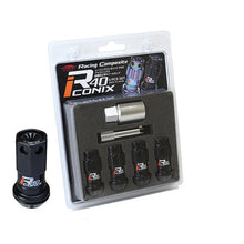 Load image into Gallery viewer, Project Kics Lock Nuts Set [R40 Iconix Racing Composite - Optional Finish &amp; Caps] 12X1.5 or 12X1.25 - Plastic Cap / M12X1.50 / Black / Black Cap Alternate Image