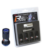 Load image into Gallery viewer, Project Kics Lock Nuts Set [R40 Iconix Racing Composite - Optional Finish &amp; Caps] 12X1.5 or 12X1.25 - Plastic Cap / M12X1.50 / Black / Black Cap Alternate Image